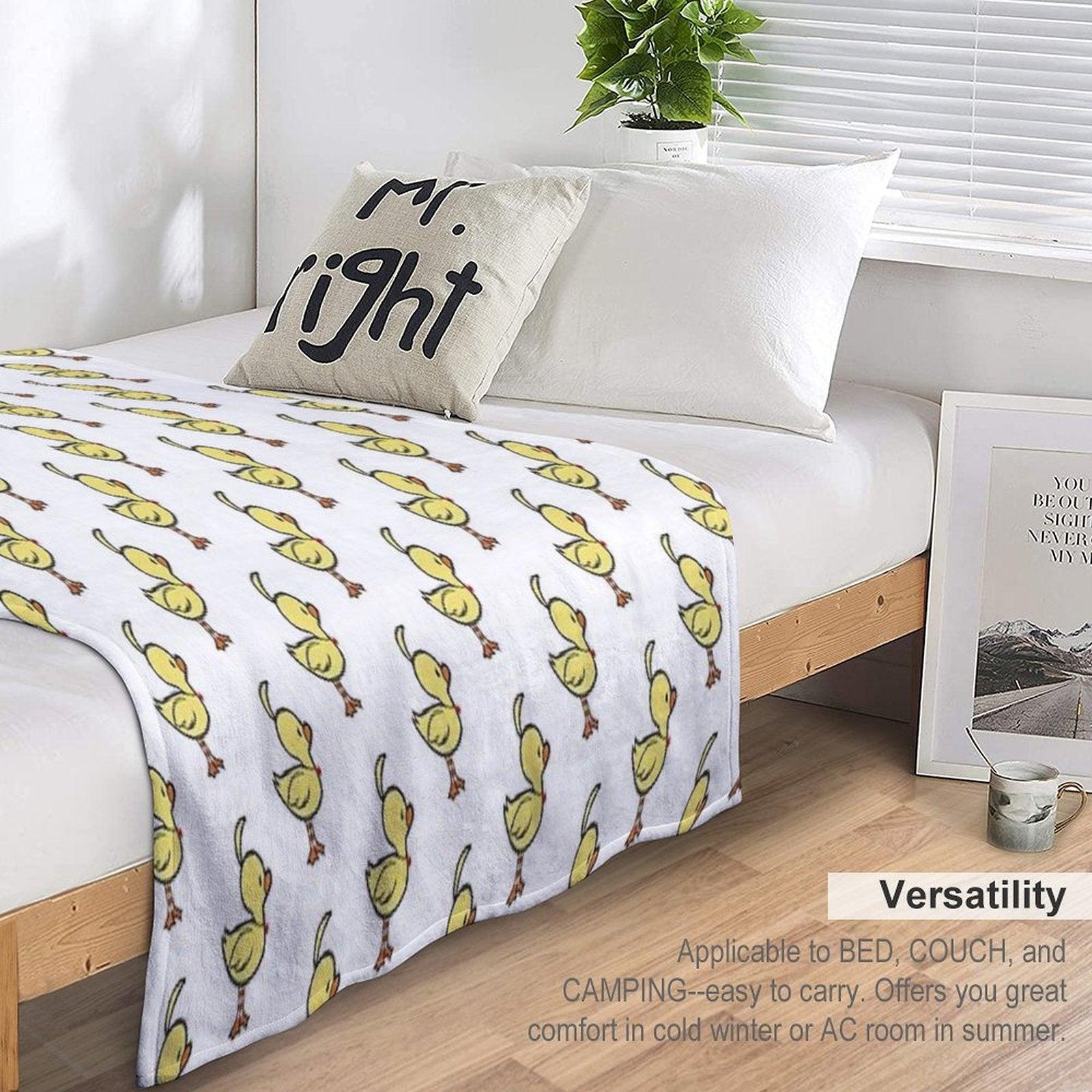 Ahiru Duck Chibi Throw Blanket