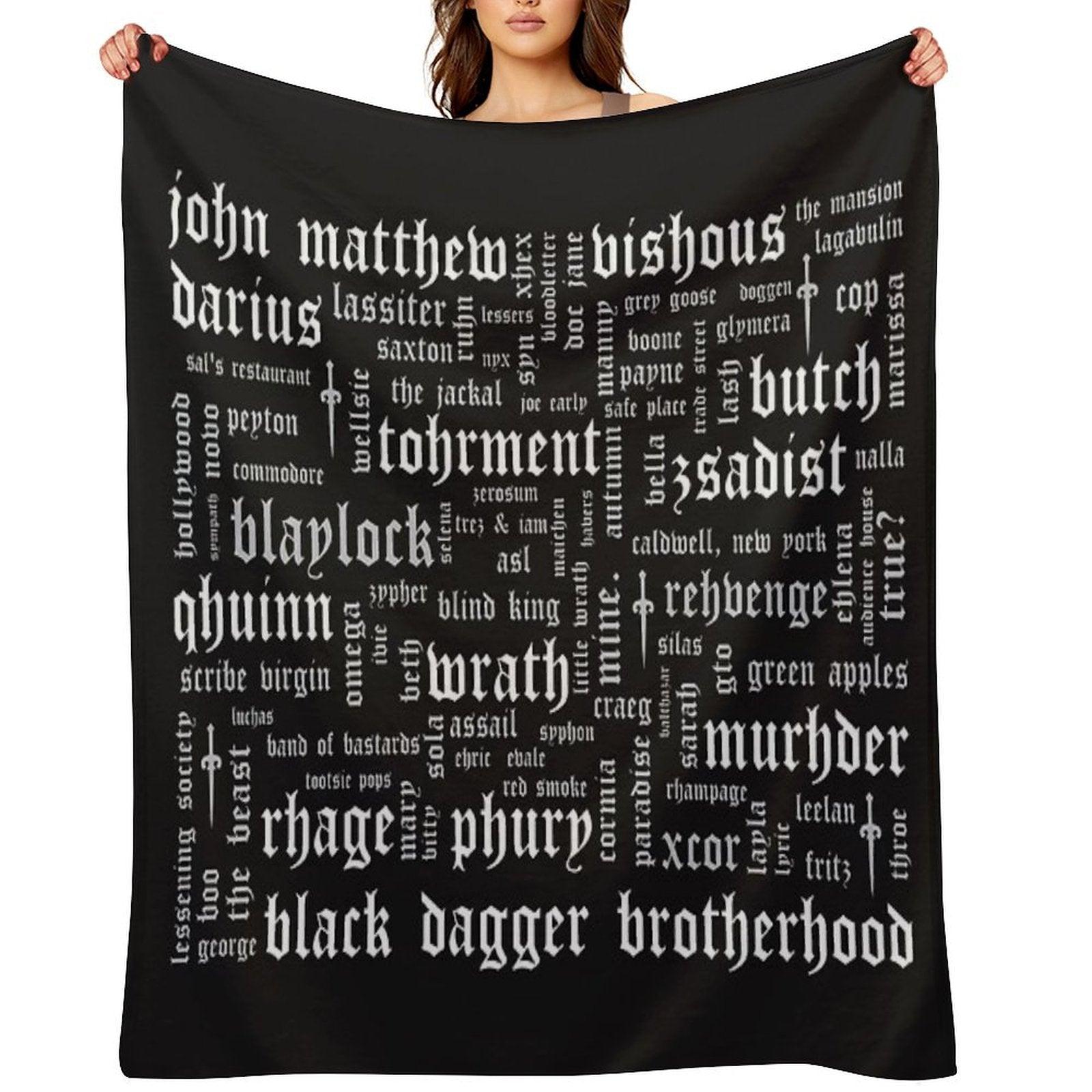 BDB Word Cloud Landscape - Updated Throw Blanket
