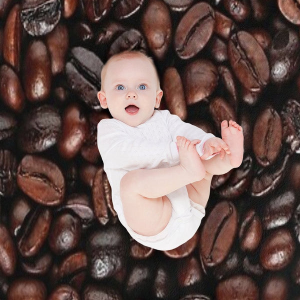 Coffee Beans Background Compact Throw Blanket