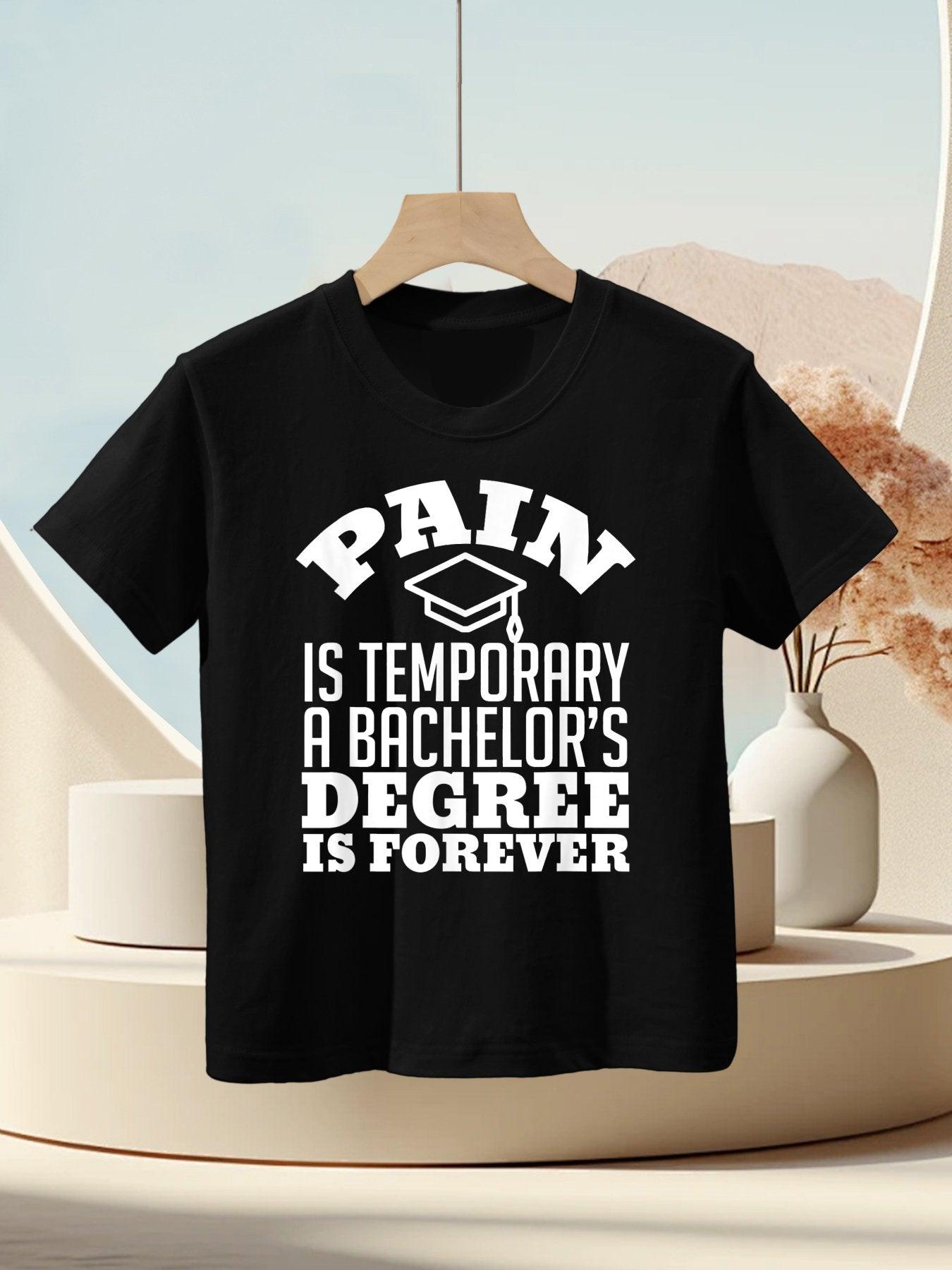 College Graduation Gift T Funny Bachelor Degree Gift Kids T-Shirt