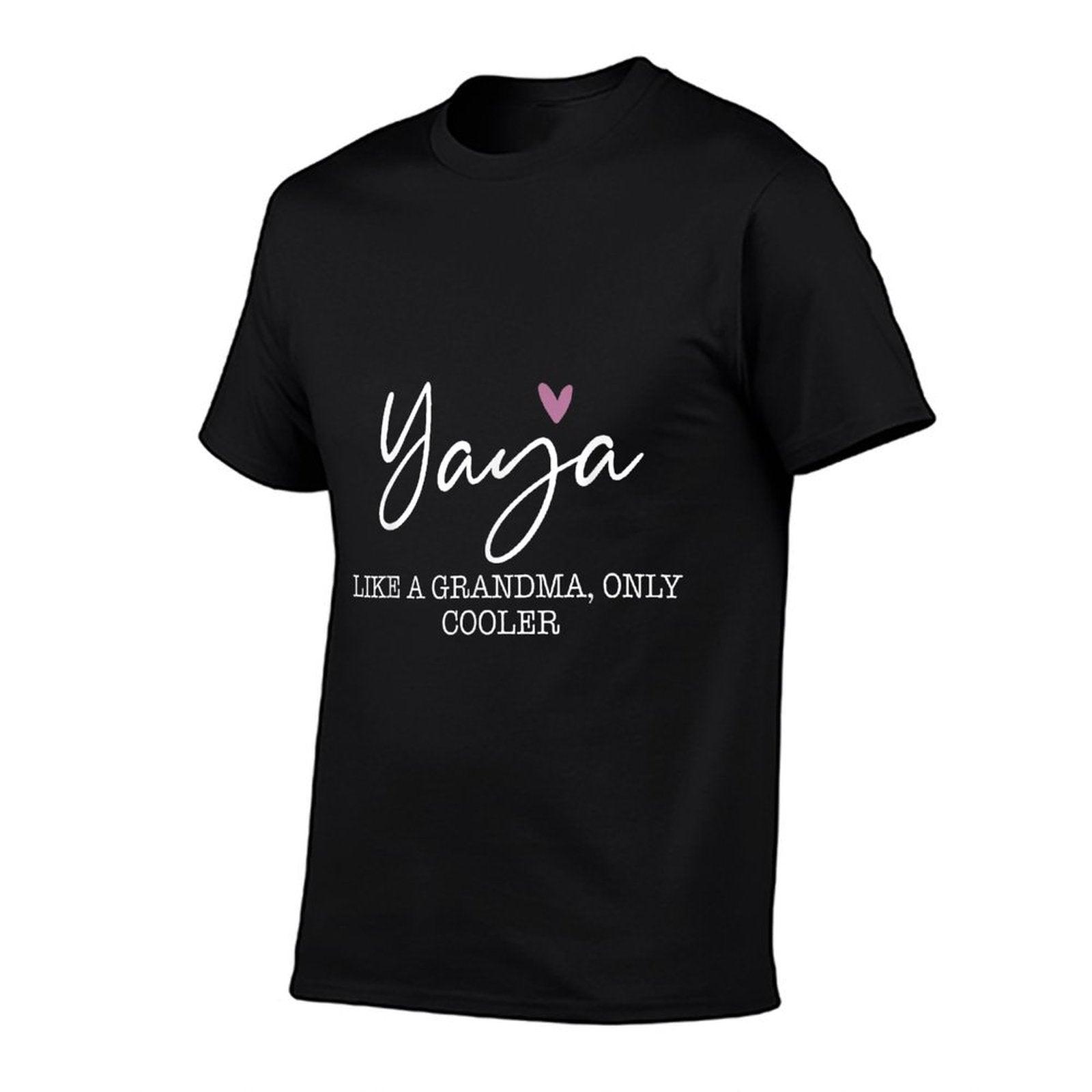 Yaya Like A Grandma Only Cooler Heart Mother's Day Yaya T-Shirt