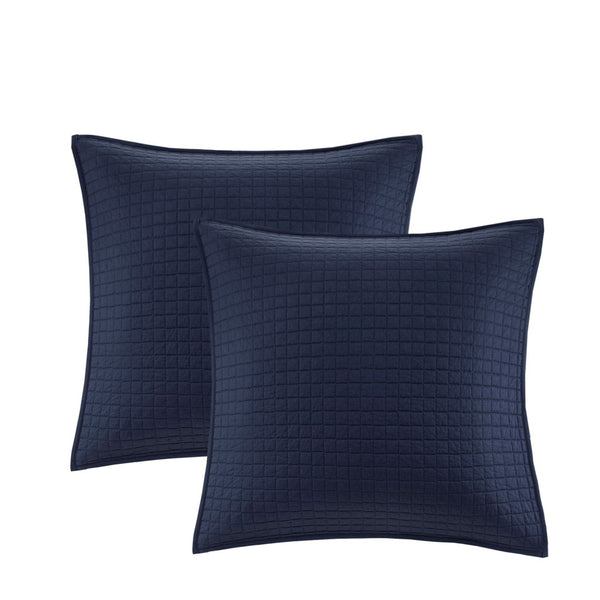 Brooklyn Cotton Jacquard Comforter Set with Euro Shams and Throw Pillows - Gifts for You 'n Me