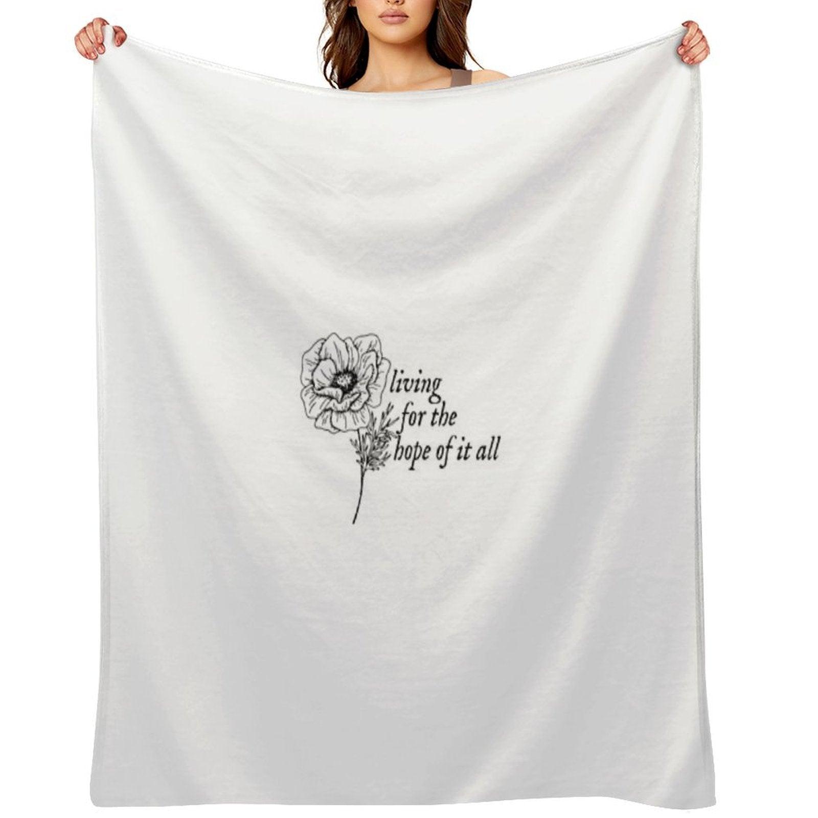 Taylor Swift - August Lyrics Throw Blanket