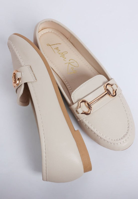 Pingle Horsebit Faux Leather Loafers