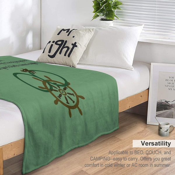 Thus Spins The Wheel of Time Easy Care Throw Blanket