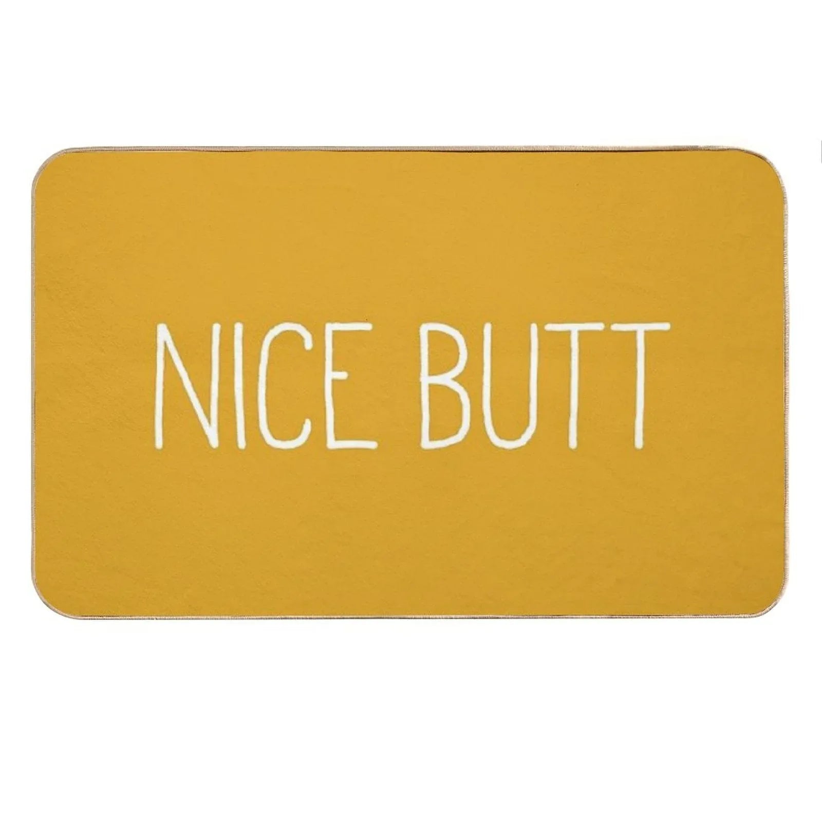 Nice Butt Mustard Bath Mat