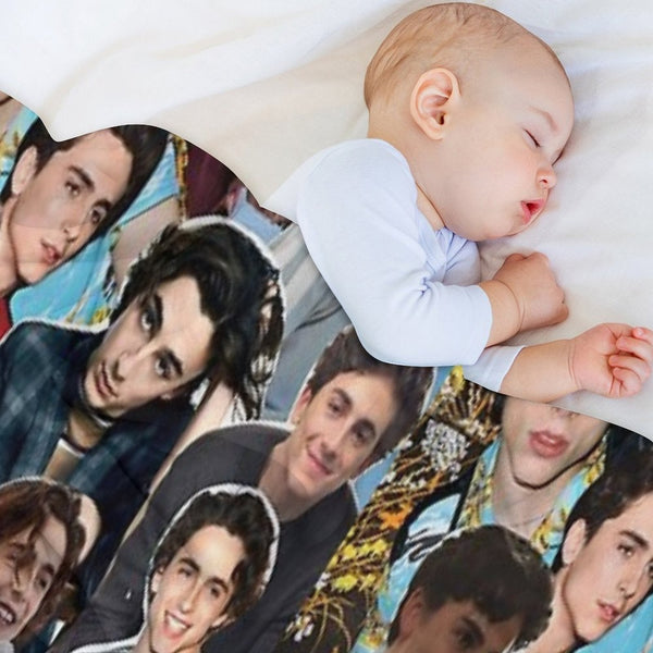 Collage Saint Timothee Chalamet Compact Throw Blanket