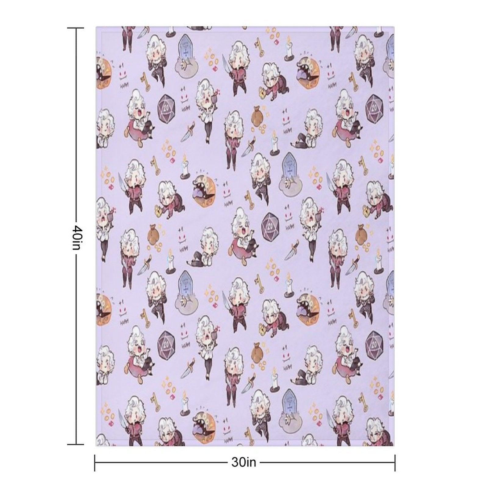 Vampire Blueberry Throw Blanket