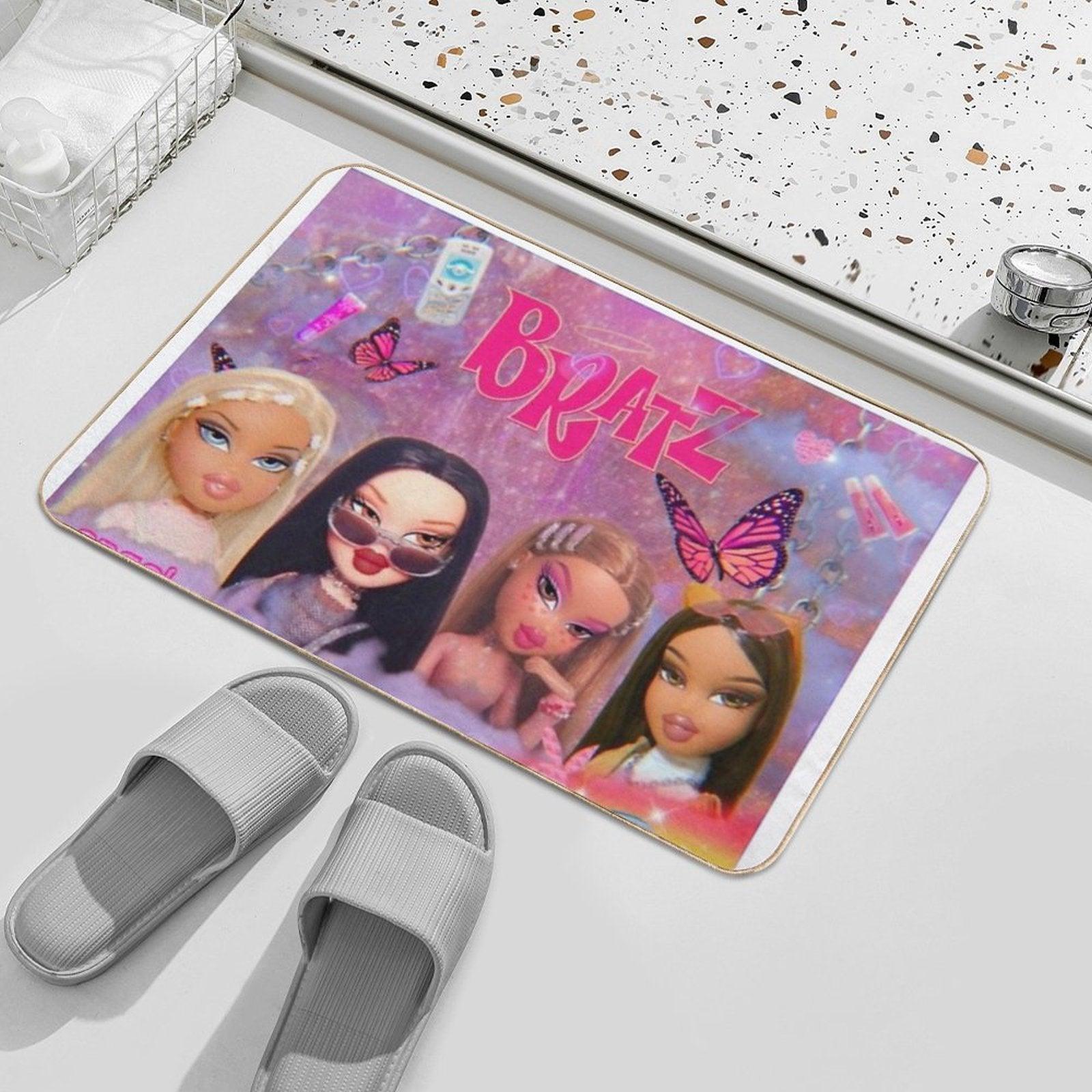 Y2k Bratz Collage Bath Mat