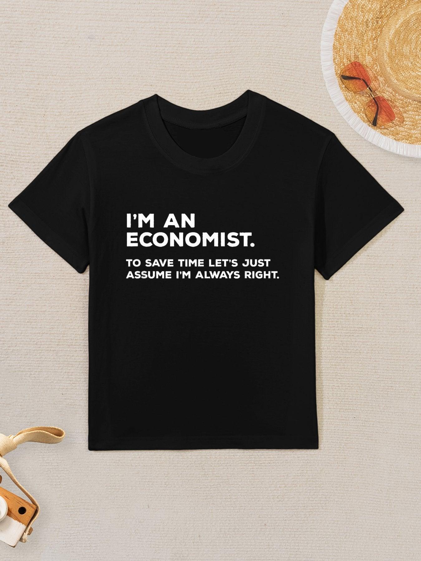 Funny Economics Gifts for Economists Graduation Kids T-Shirt