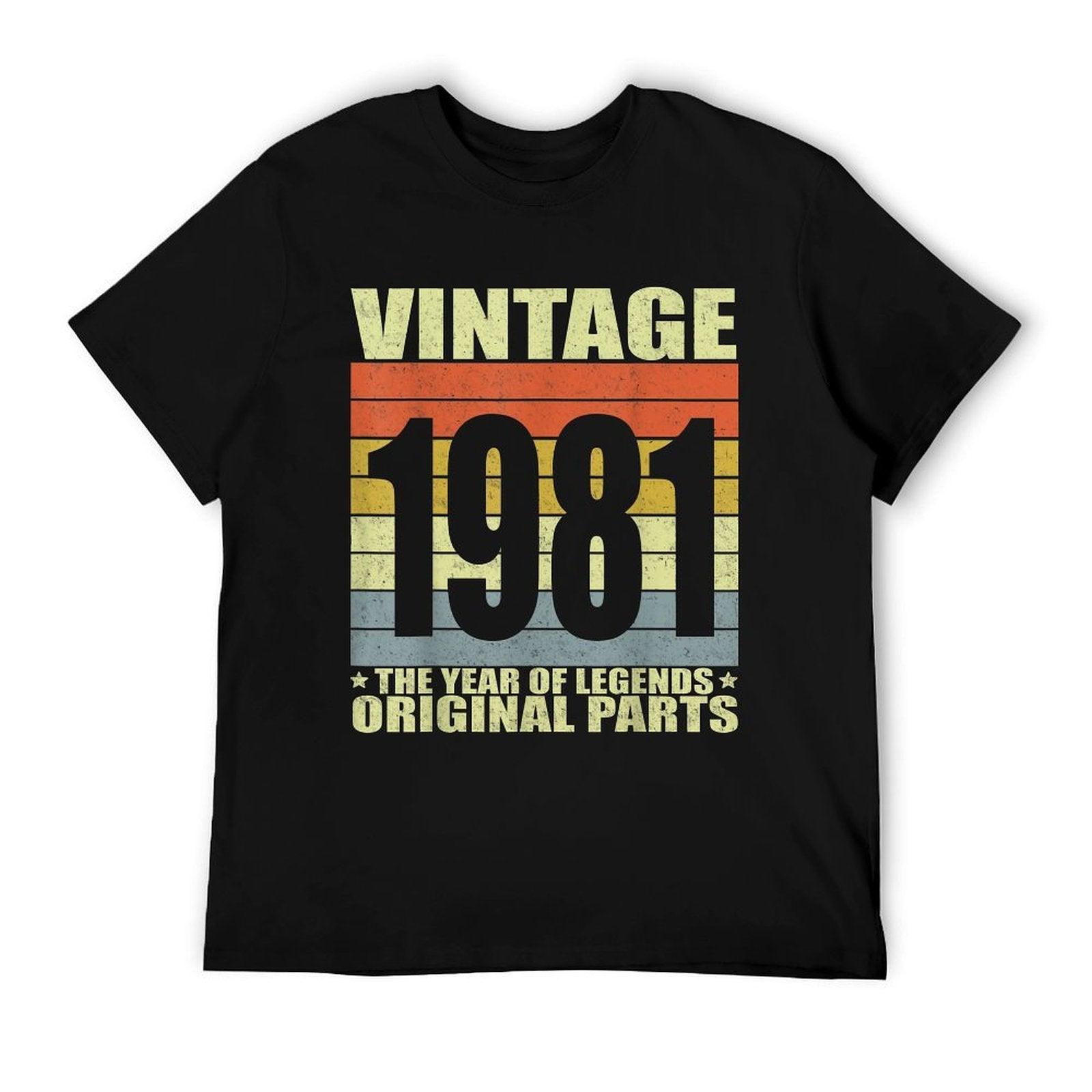Vintage 1981 40th Birthday Gift Men Women 40 Years Old  Vintage-inspired T-Shirt