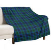 Marshall Clan Tartan (High Res) Wrinkle-free Throw Blanket