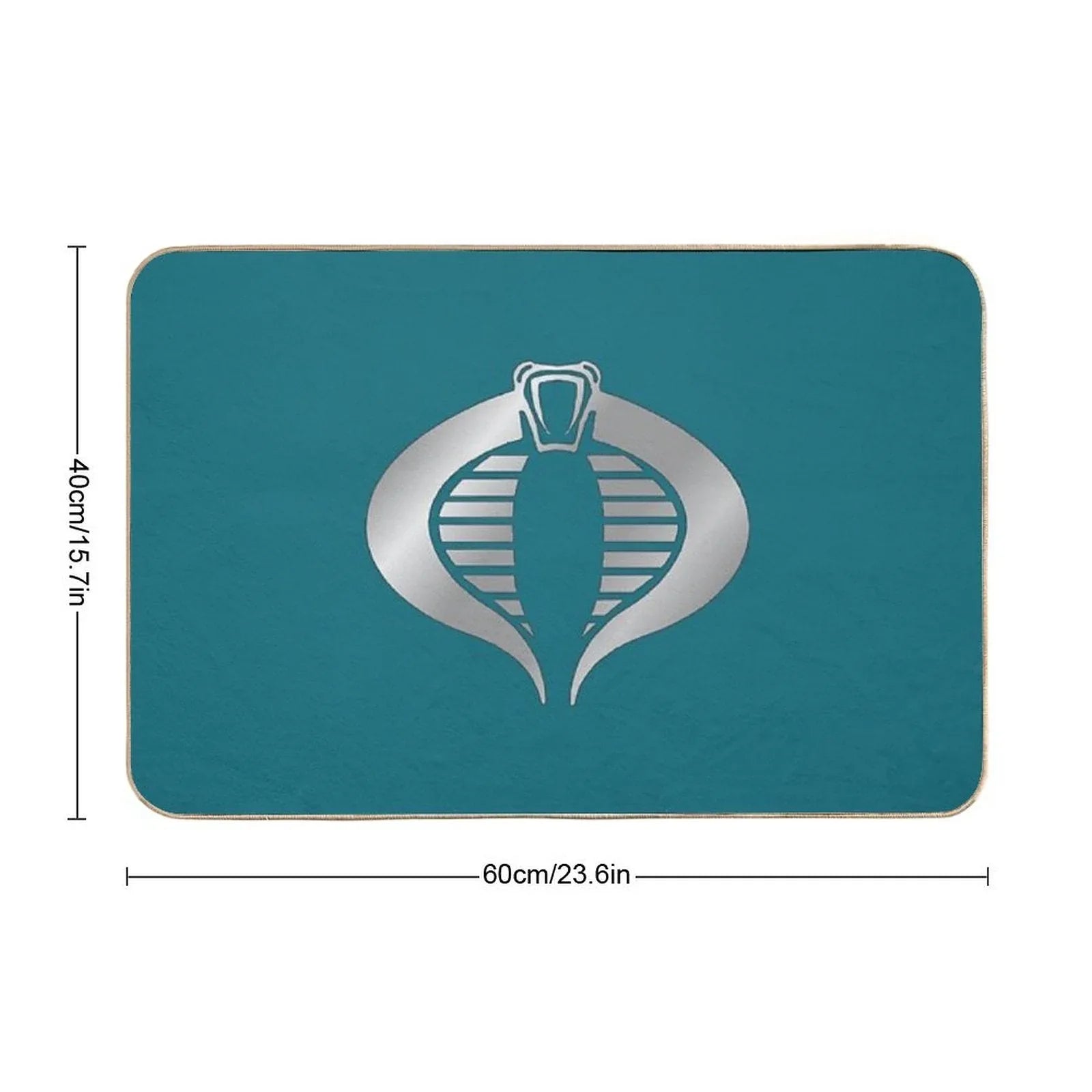 Gi Joe Cobra Copperhead Logo Bath Mat