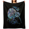 NEW ZEALAND KIWI AND FERN PAUA Sustainable Throw Blanket