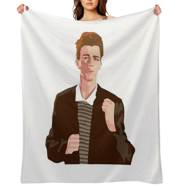 Rick Roll Lightweight Throw Blanket