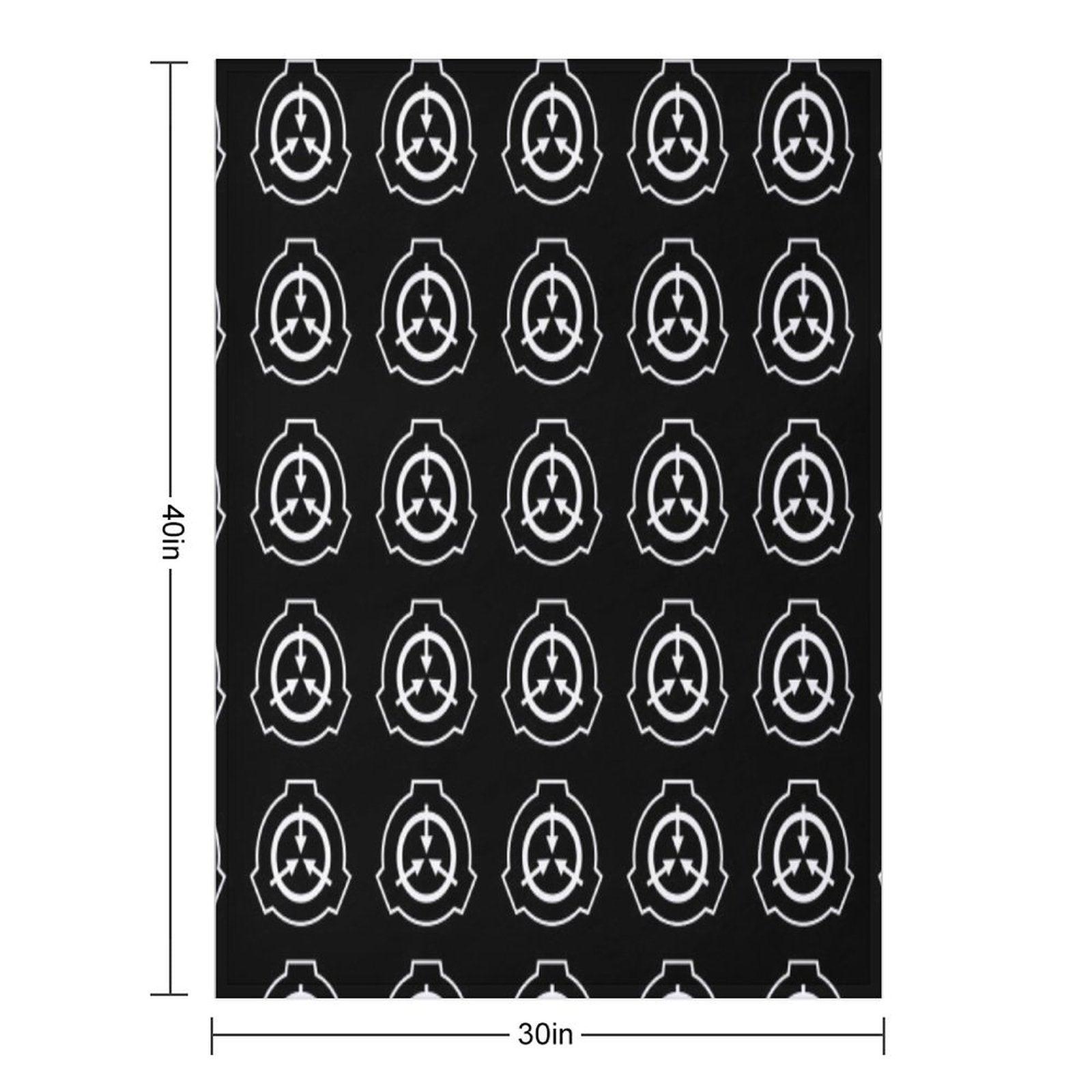 SCP Symbol (Black) Throw Blanket