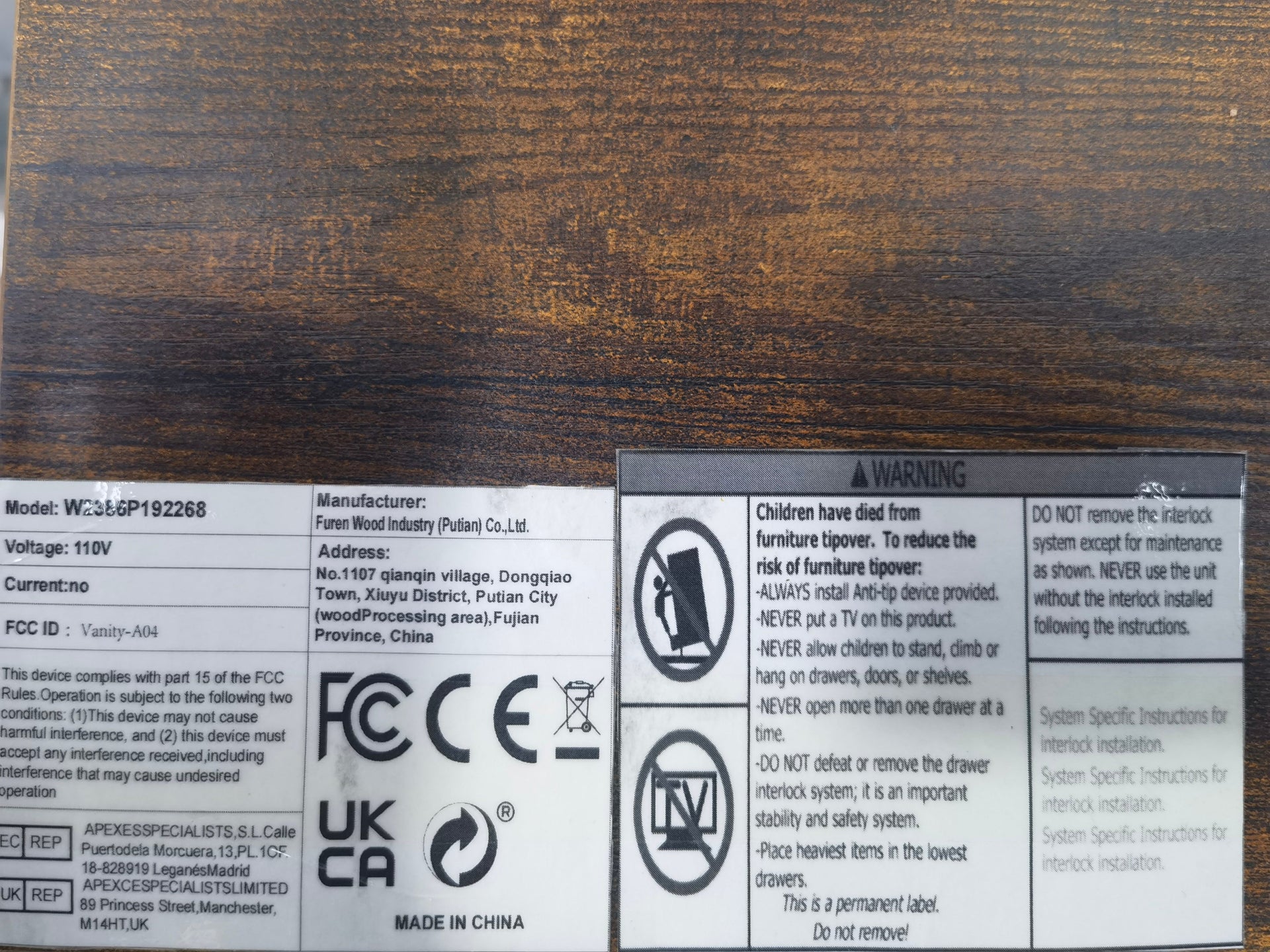 Kitchen Storage Cabinet, Modern Farmhouse Buffet with 2 Drawers and 2 Doors