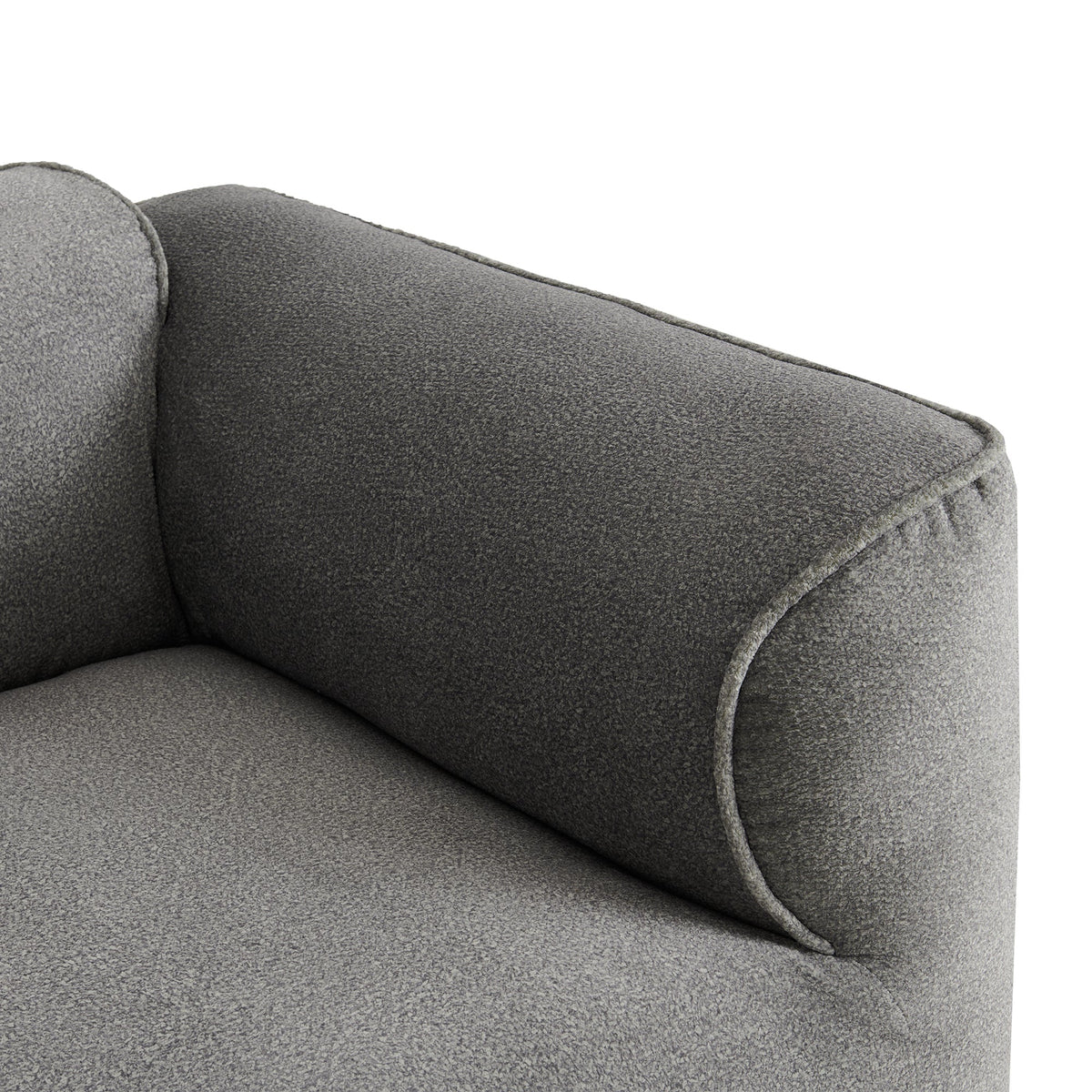 U_Style Luxury Living Room Double-Needle Cut Velvet Sofa - 4-Seater