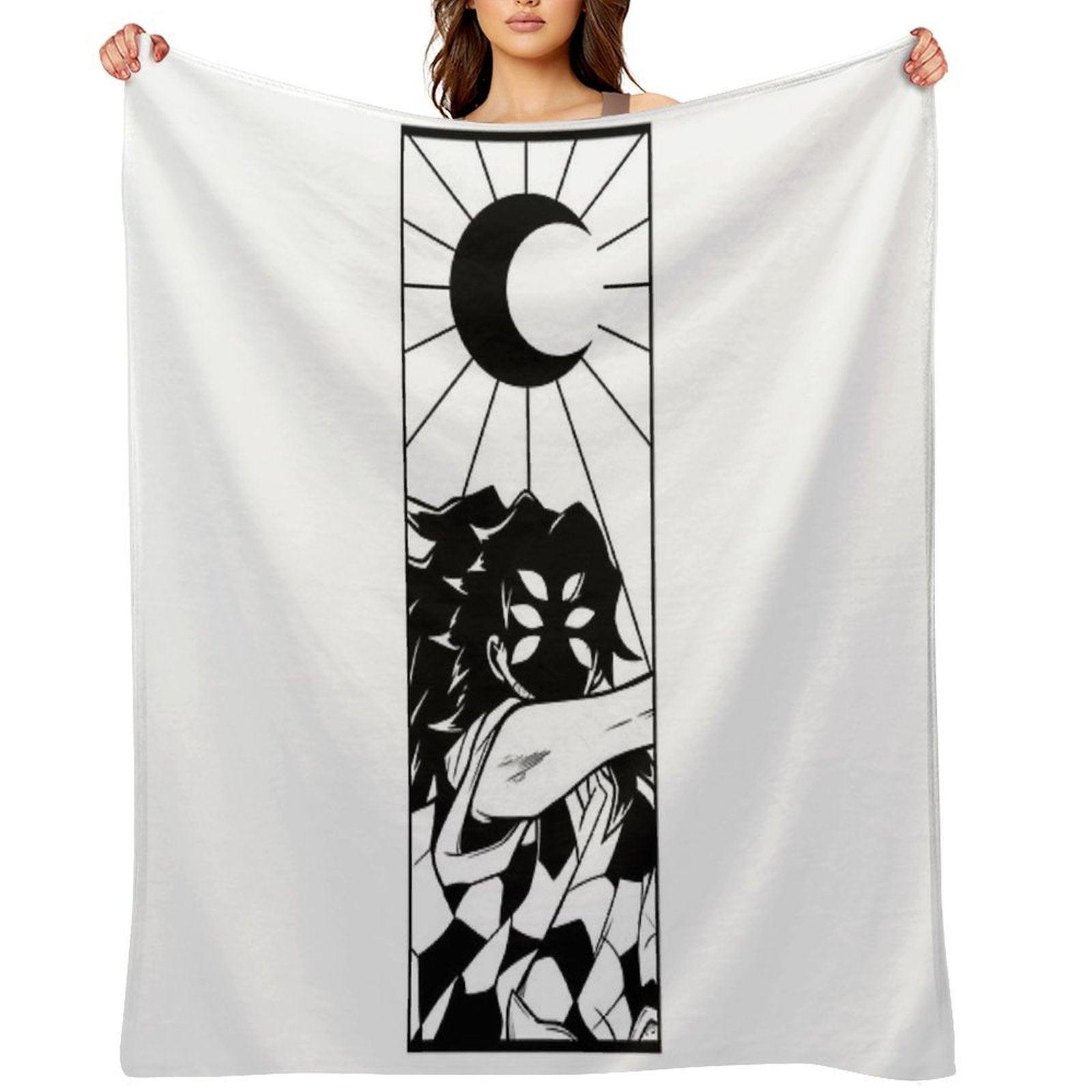 The Upper Moon One Throw Blanket