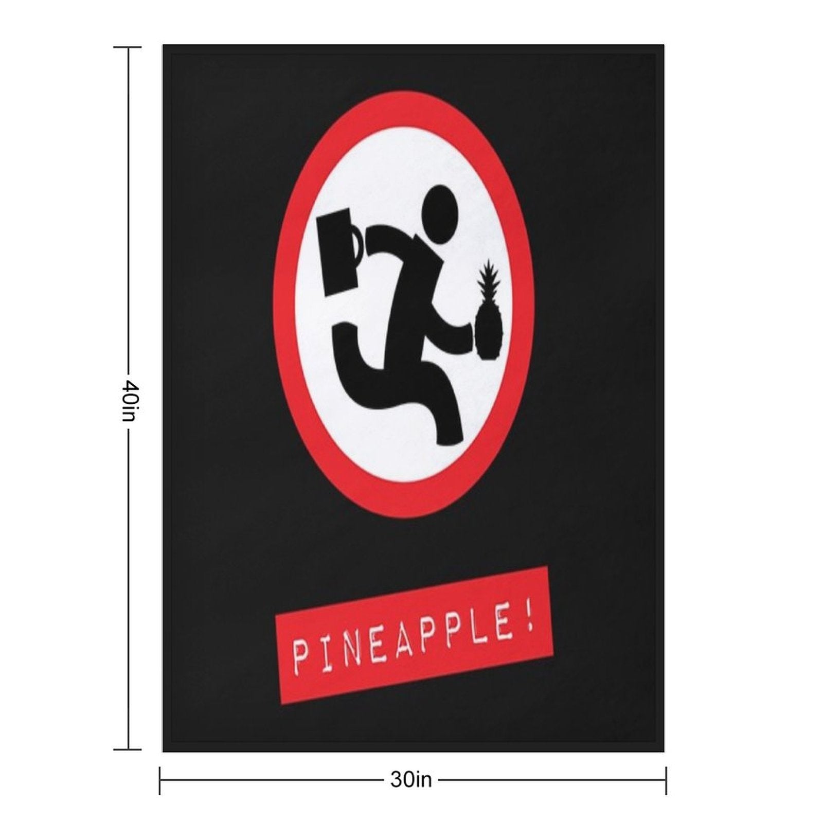 Chuck TV Show _quot_Pineapple!_quot_ All-season Throw Blanket