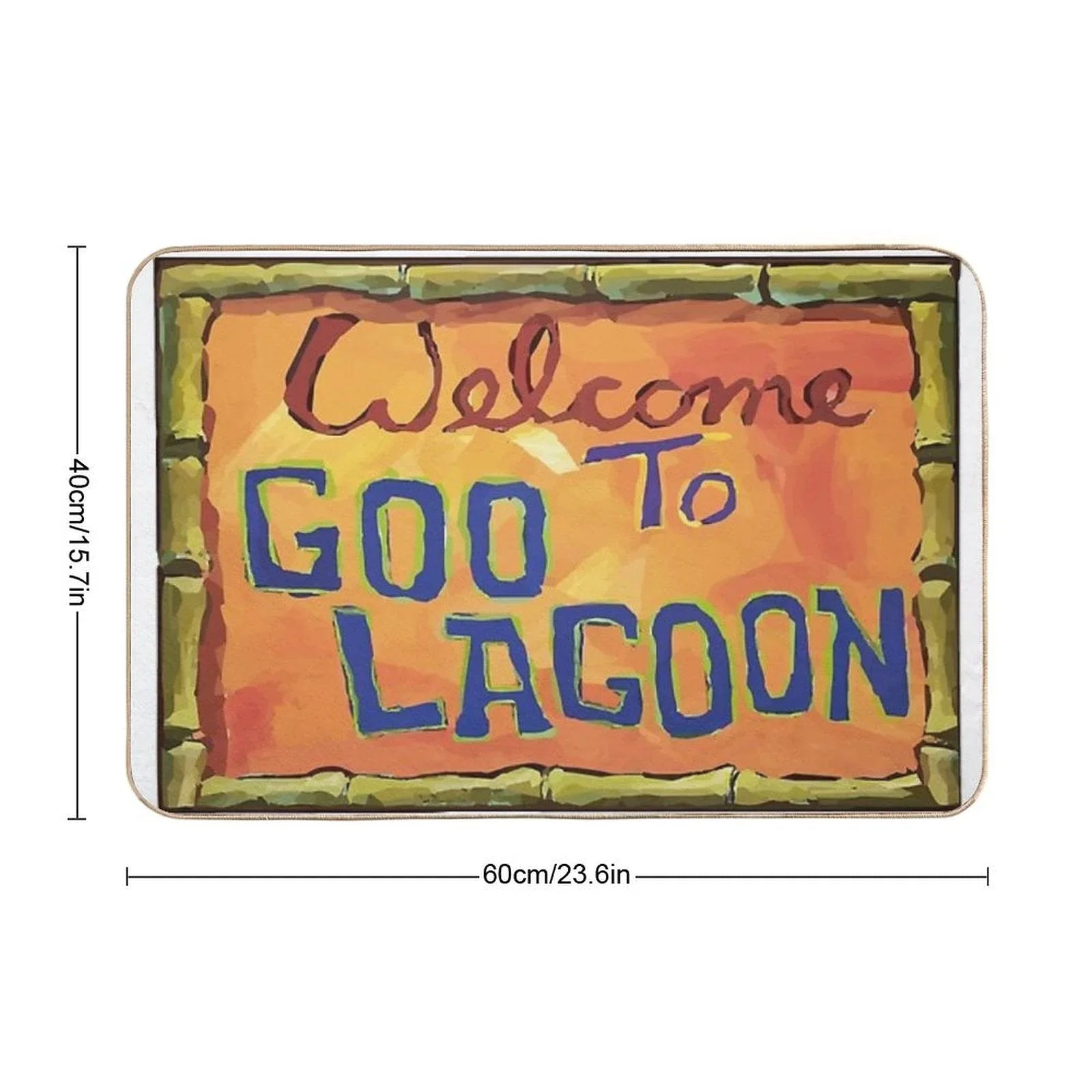 Welcome To Goo Lagoon Bath Mat