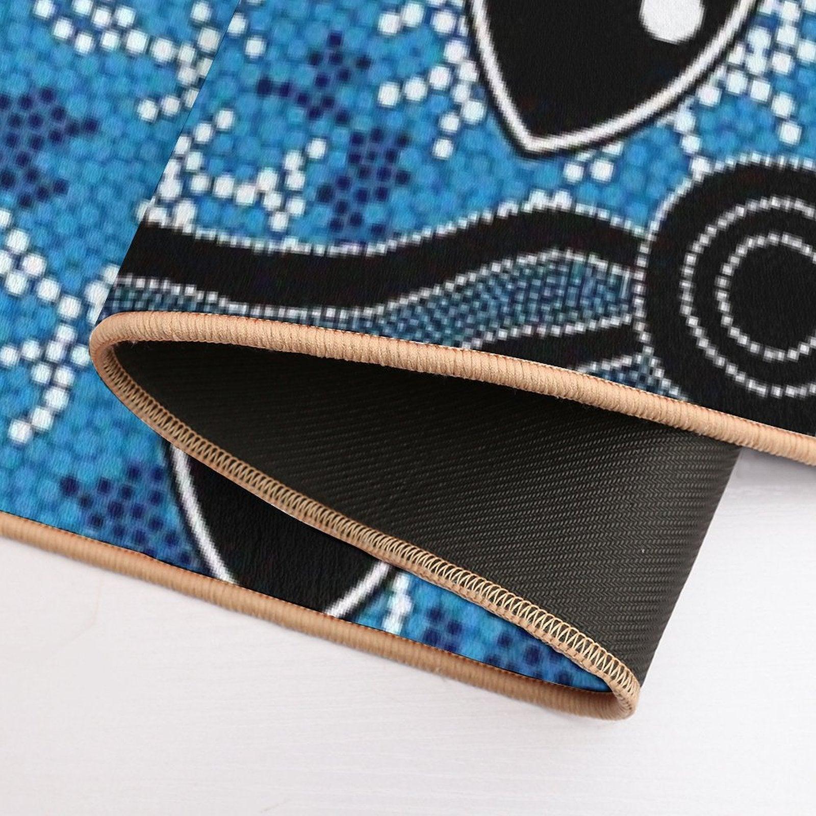 Authentic Aboriginal Art  - Sea Turtles Bath Mat