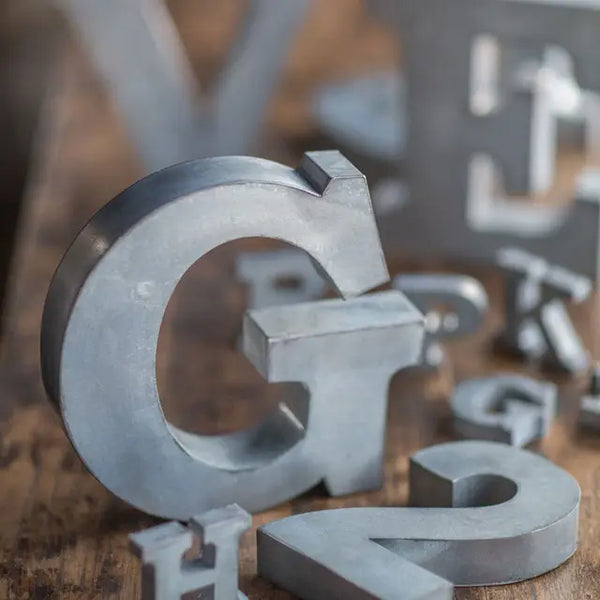 Metal Zinc Alphabet Letter