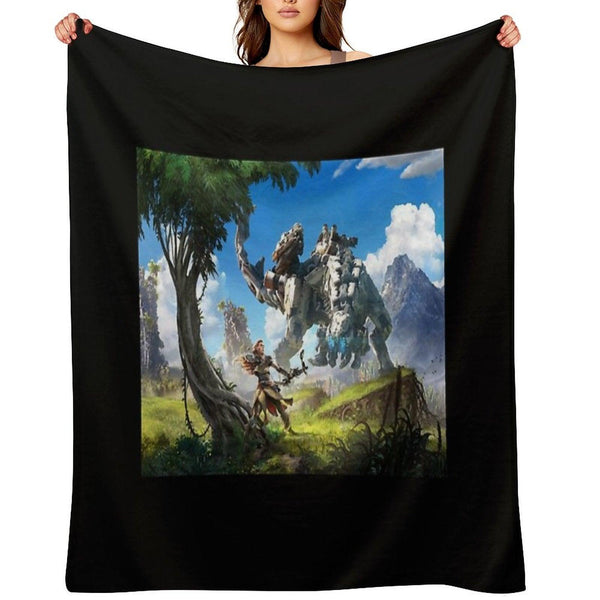 Horizon Game Zero Dawn Forbidden West Throw Blanket