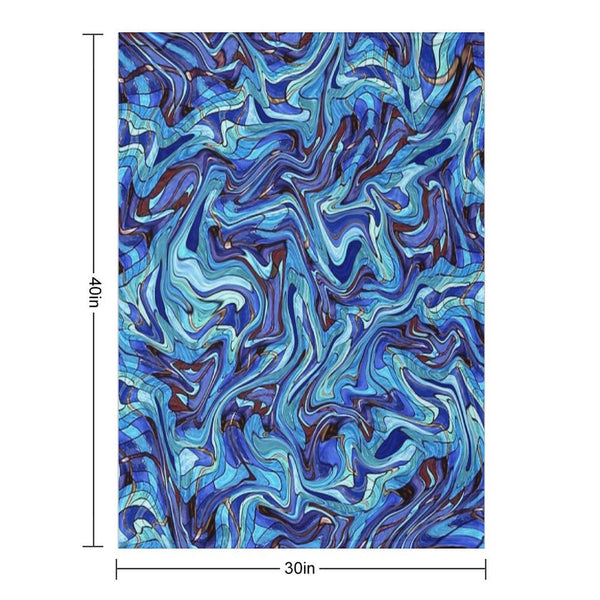 ABSTRACT-81 Lightweight Throw Blanket