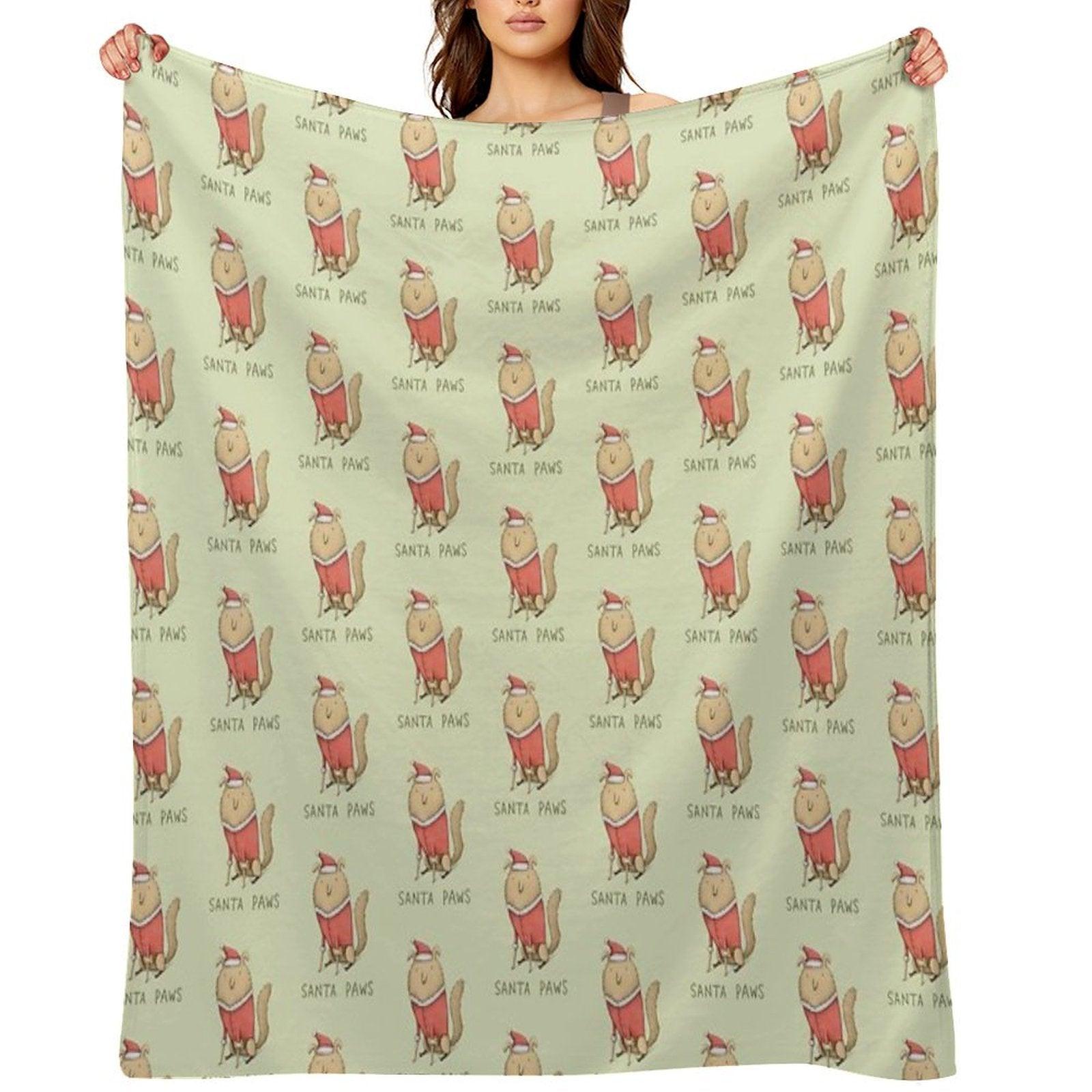 Santa Paws Throw Blanket