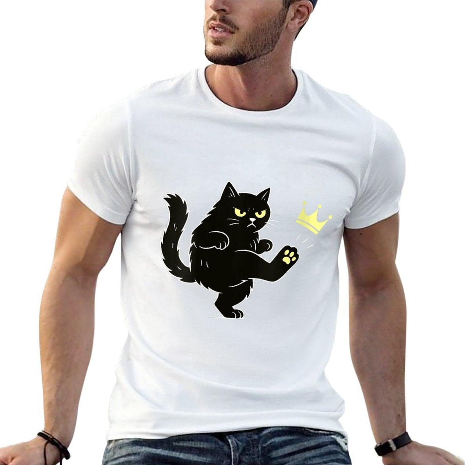 Womens No Kings In America Funny Cat  Quick-drying T-Shirt