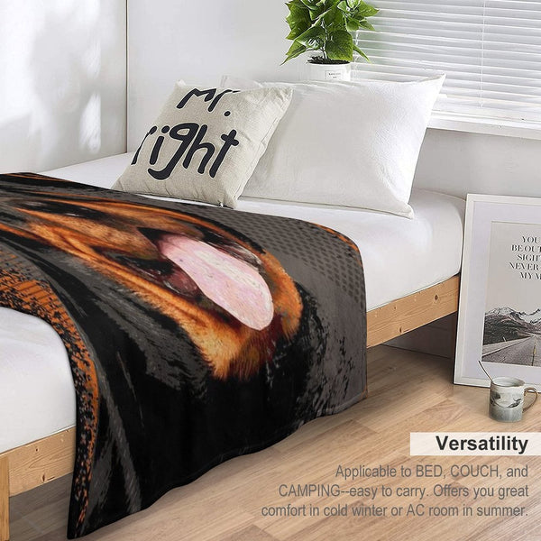 Rottweiler  - Metzgerhund Digital Art Compact Throw Blanket