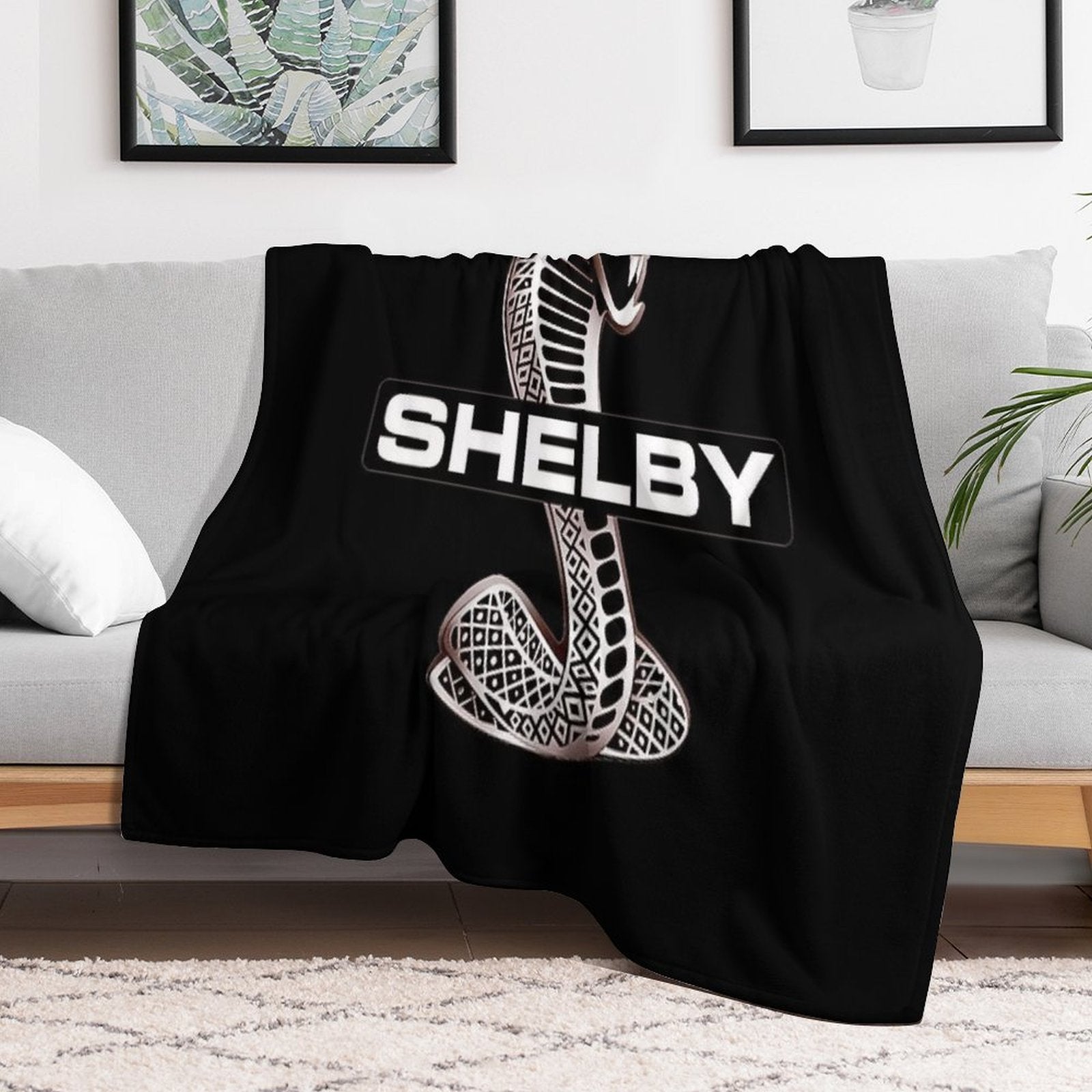 RED LIGH SHELBY MUSTANG GT500 Gift-ready Throw Blanket