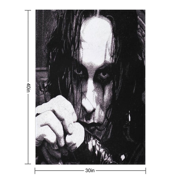 Eric Draven Crow Wrinkle-free Throw Blanket