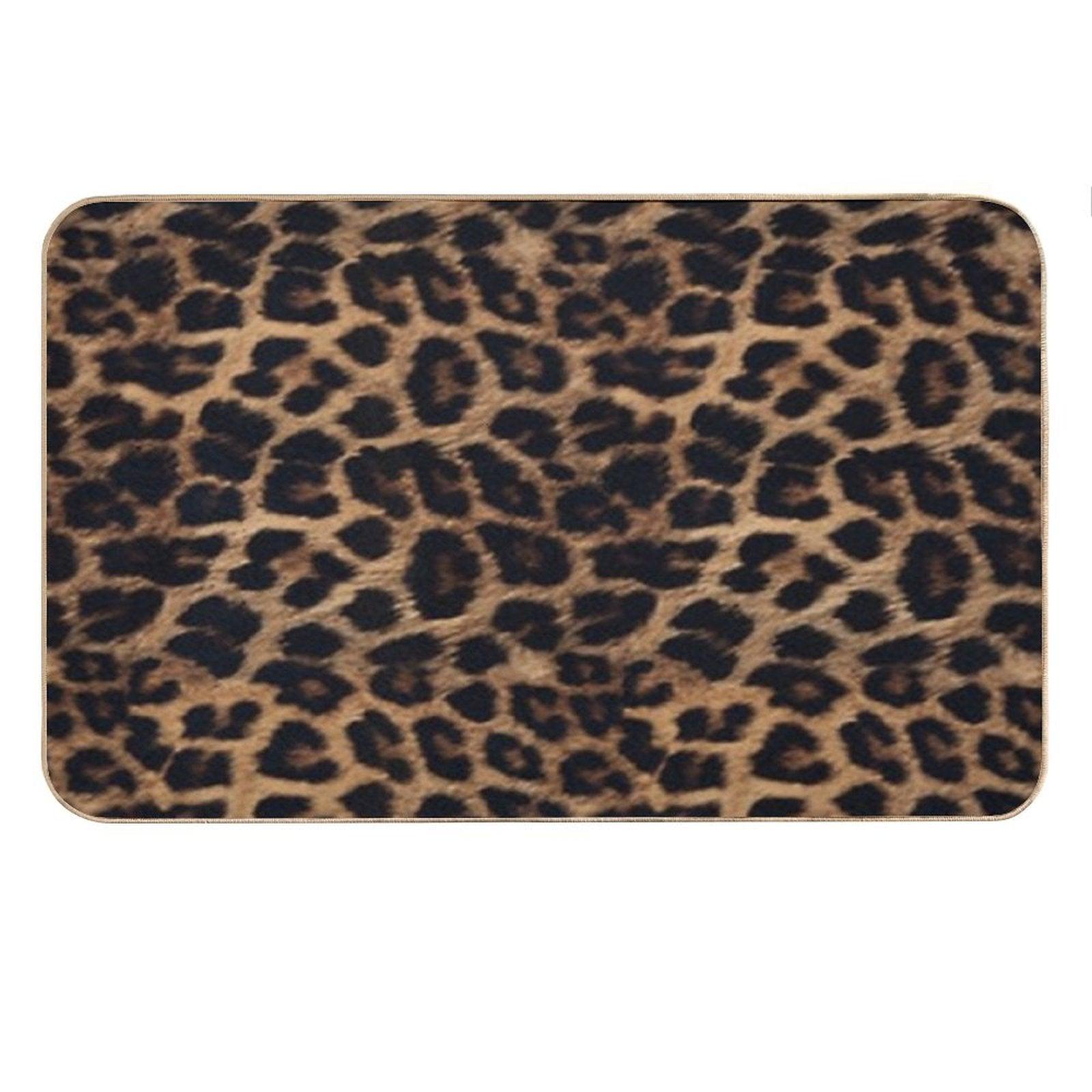 Leopard Print Bath Mat