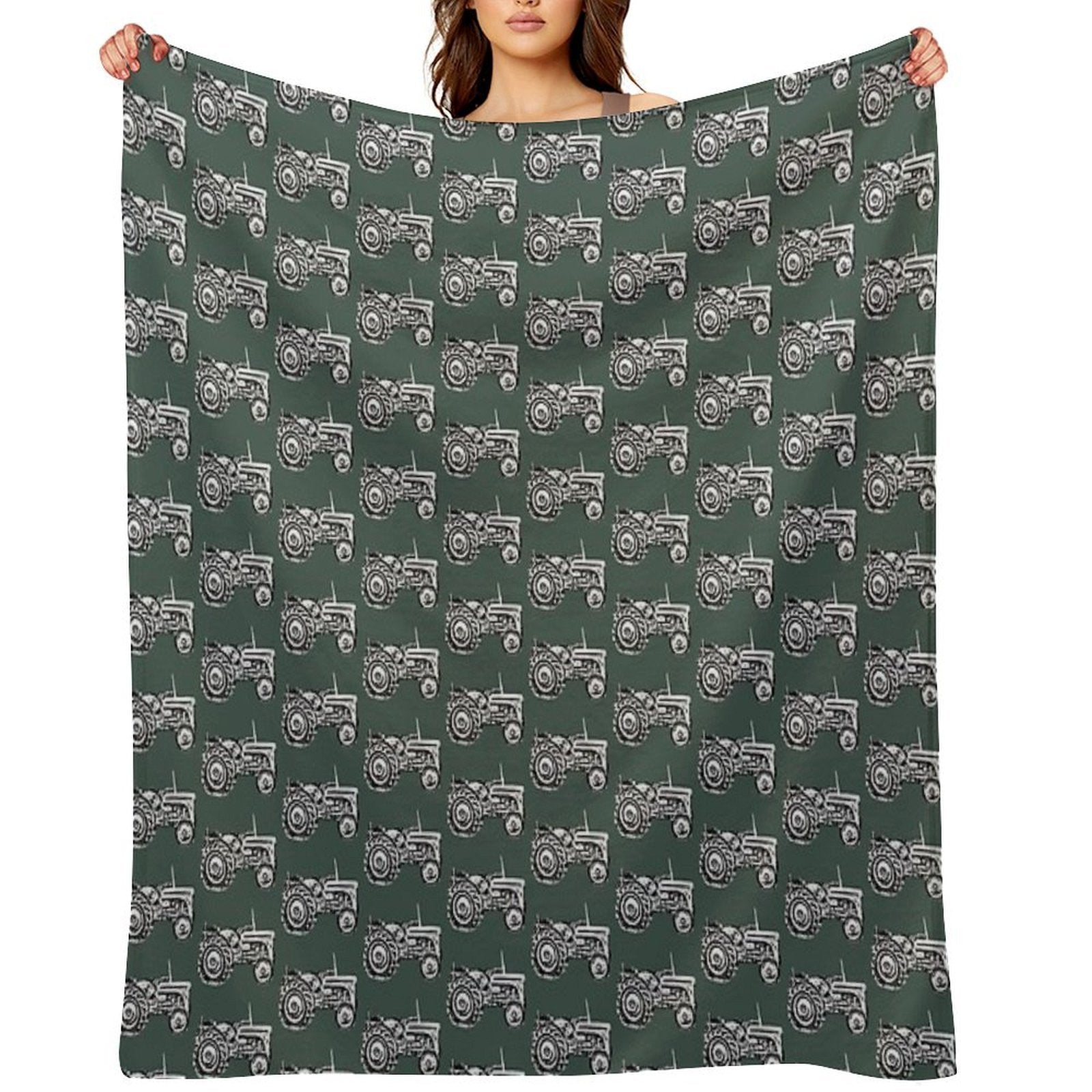 Vintage Old Massey Fergison Tractor Comfort Throw Blanket