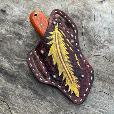 Artisan Leather Knife Sheath – Custom Fit for 4