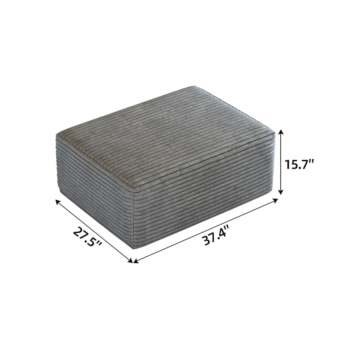 Y165 Grey Ottoman