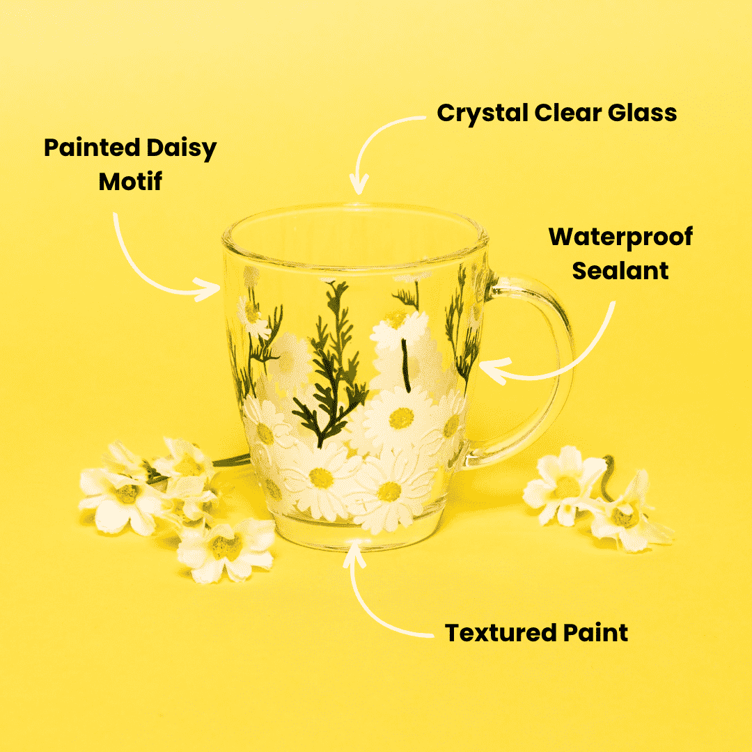 Painted Daisy Mugs