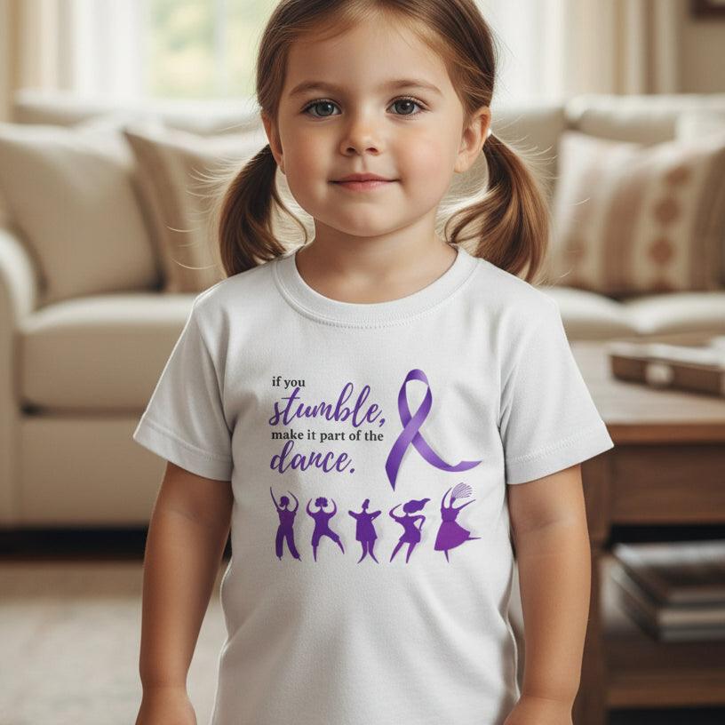 If You Stumble Make It Part of the Dance Youth Tee | Epilepsy Awareness Shirt