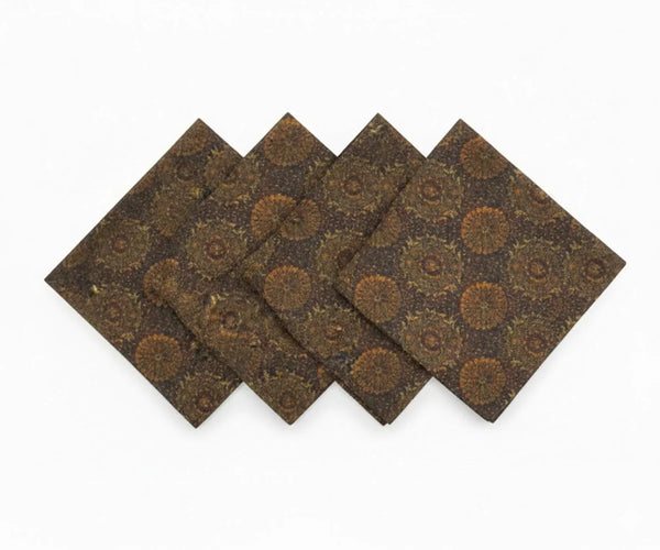 Beige Printed Fabric Napkins