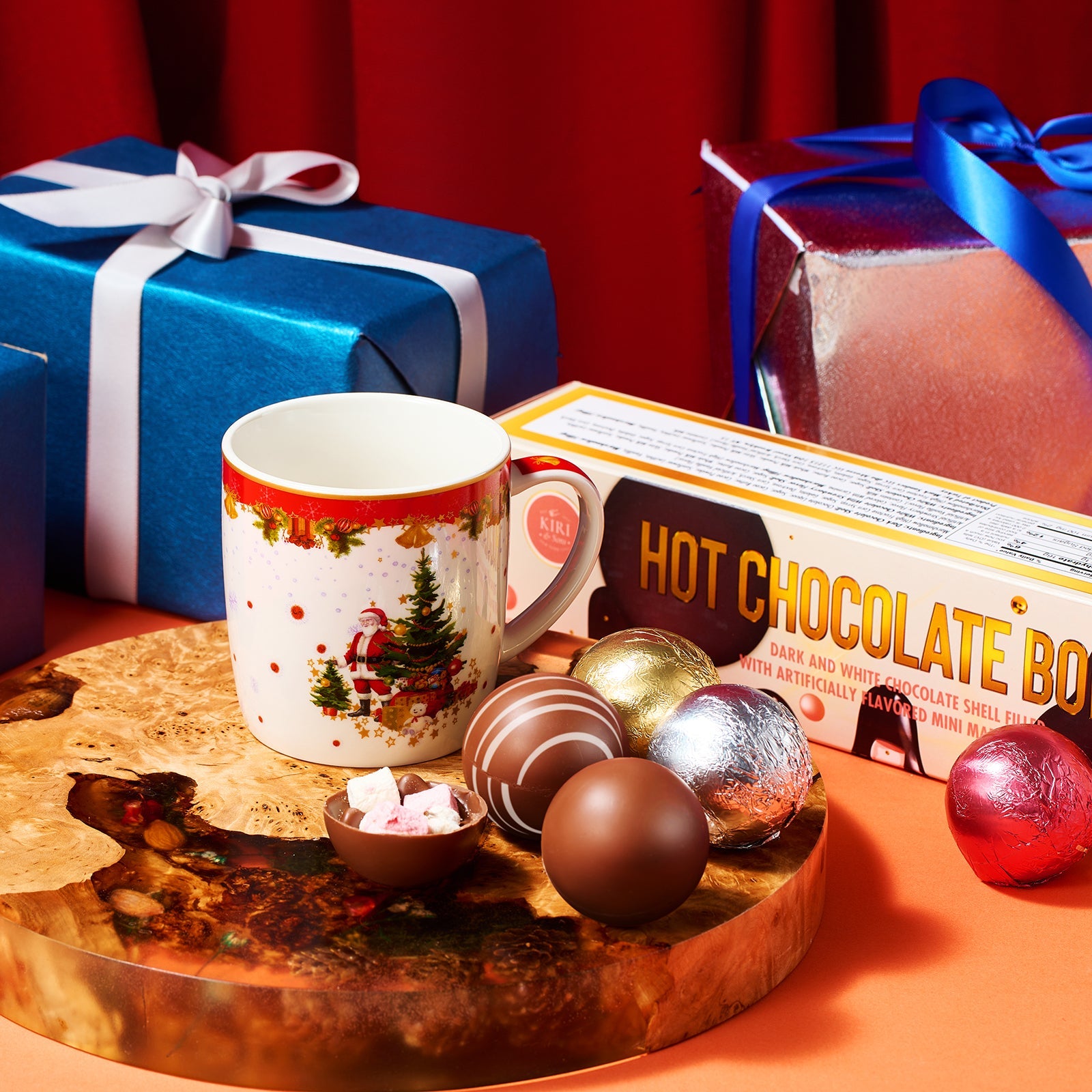 Hot Chocolate Bombs - Set of 6-3 Flavors of White, Fudge Brownie, Strawberry Chocolates - Delicious Cocoa Bombs Filled with Marshmallows - Classic Bomb Gift Set, Melting Marshmallow Delicious Gifts