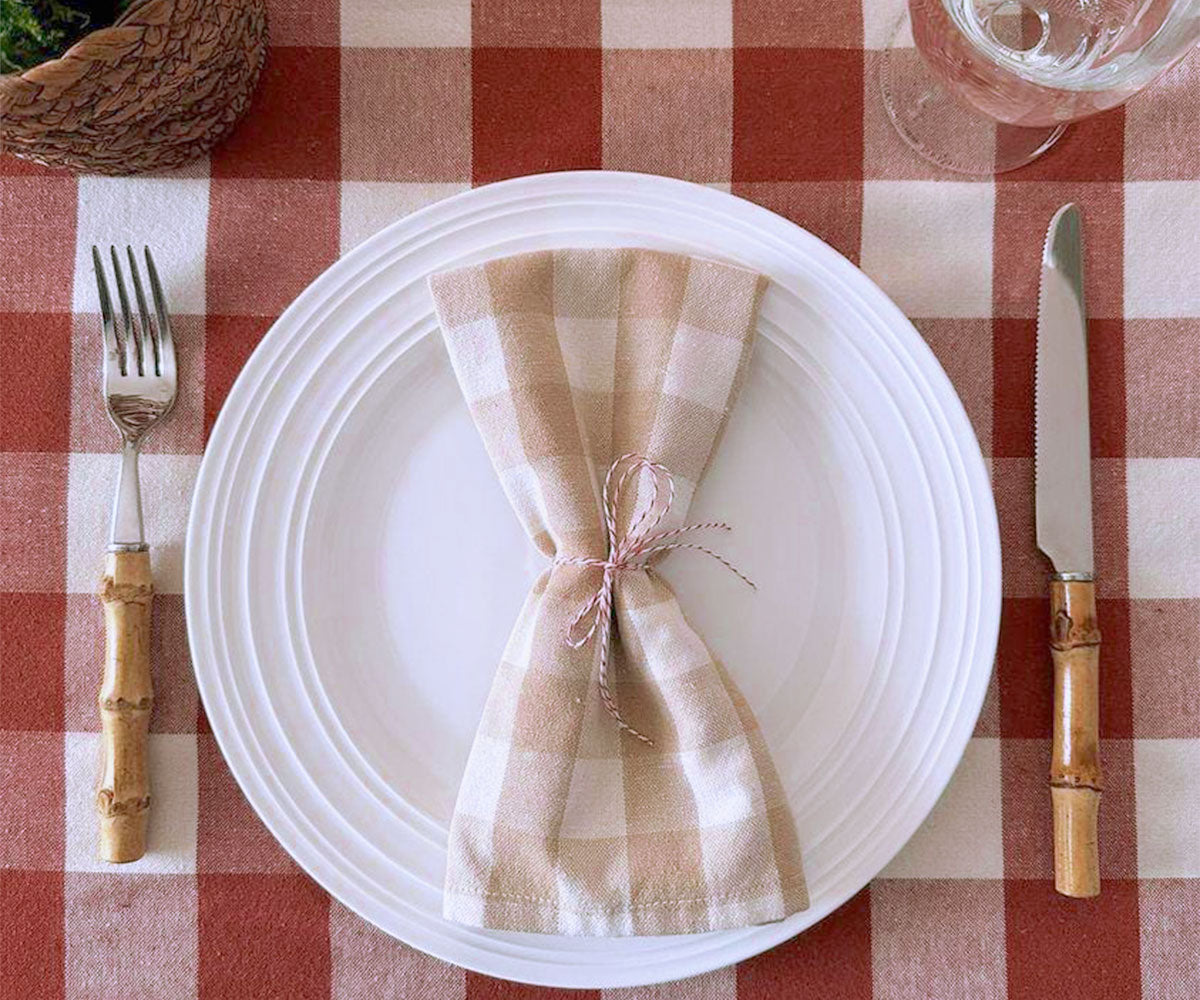 Cotton Tablecloths - Plaid Cloth Tablecloths