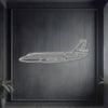 Falcon 2000 Metal Neon Aircraft Wall Art - NCN0046 - White / 39" - 99 cm / AU