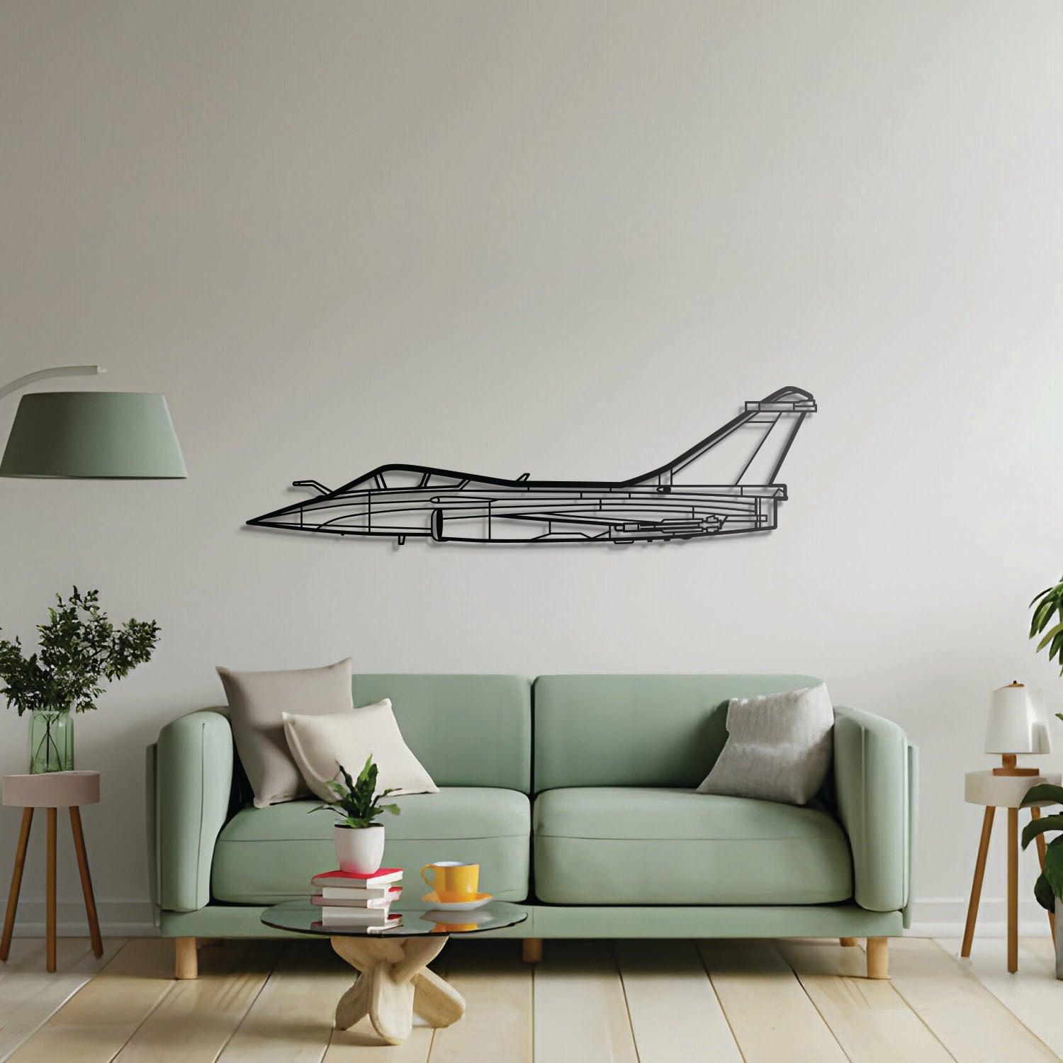 Rafale C Metal Aircraft Wall Art - NCP0193