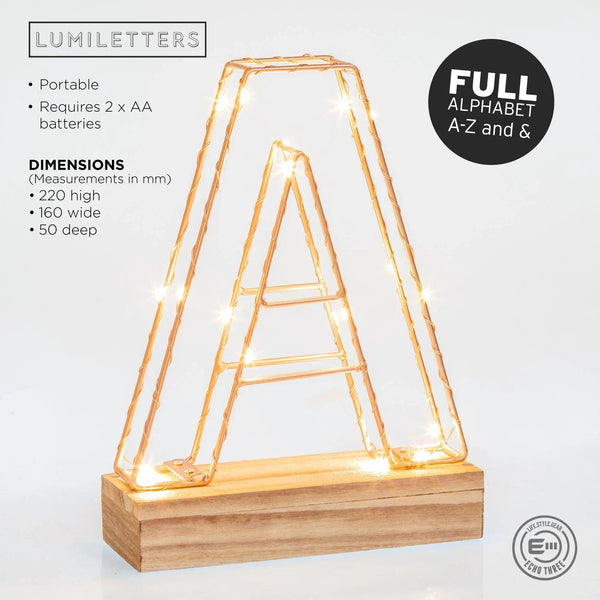 Light Up Letter Alphabet Light - Gifts for You 'n Me