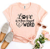 Love Is a Four Legged Word T-Shirt - 2XL / Black