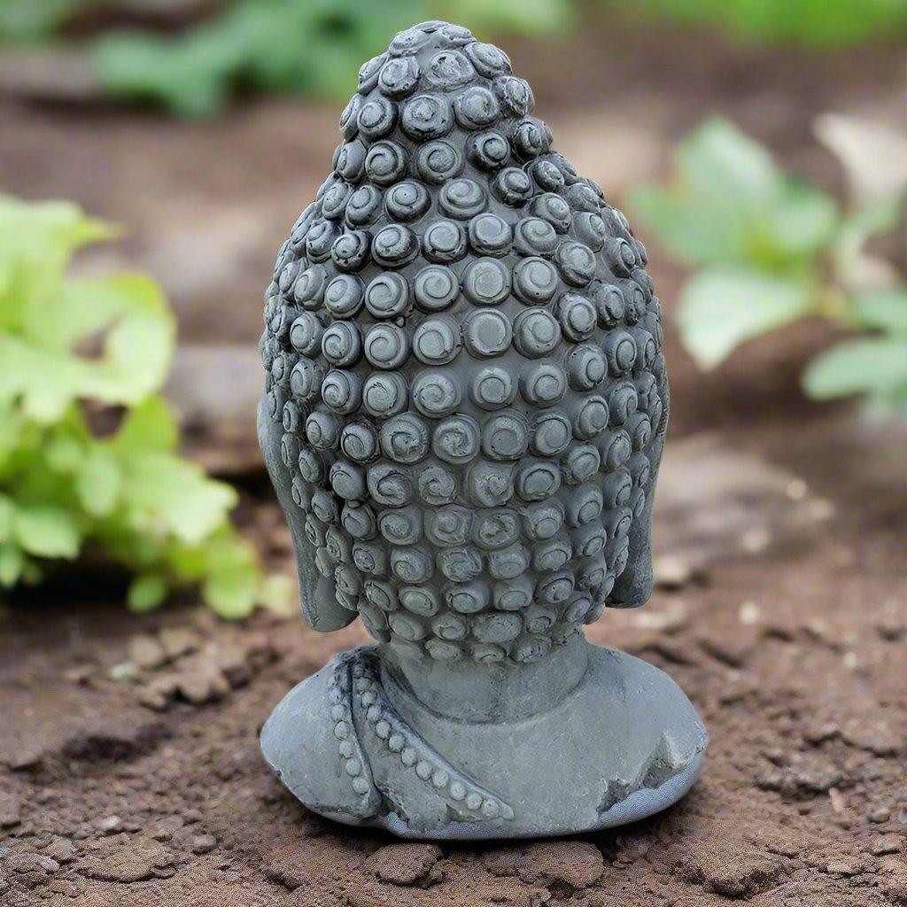 Buddha Head Cement Statue (11