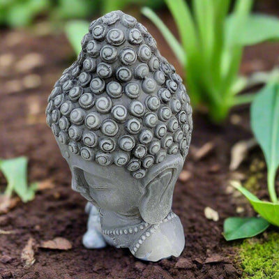 Buddha Head Cement Statue (11