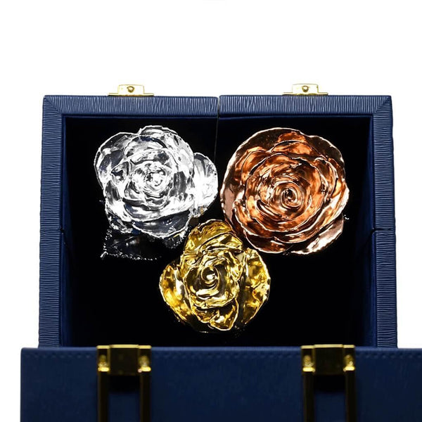 DaVinci's Blue Trio - Three Roses. One Forever Moment.